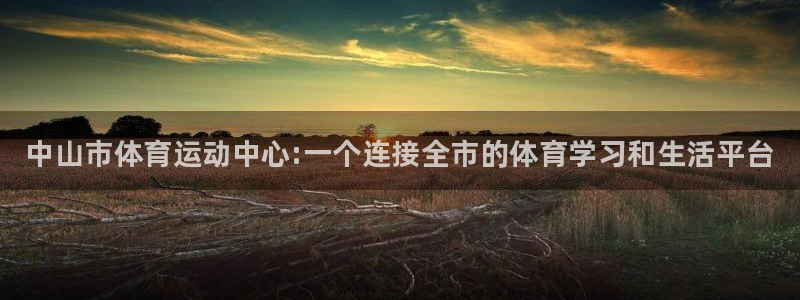 凯发官方集团官网：中山市体育运动中心:一个连接全市的体育学习