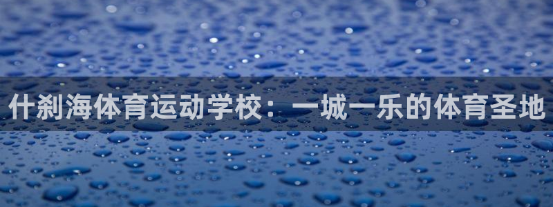 凯发官网下载平台假的吗是真的吗吗：什刹海体育运动学校：一城一